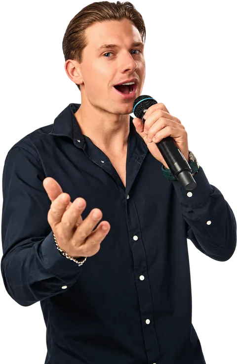 Zingend portret van Jens
